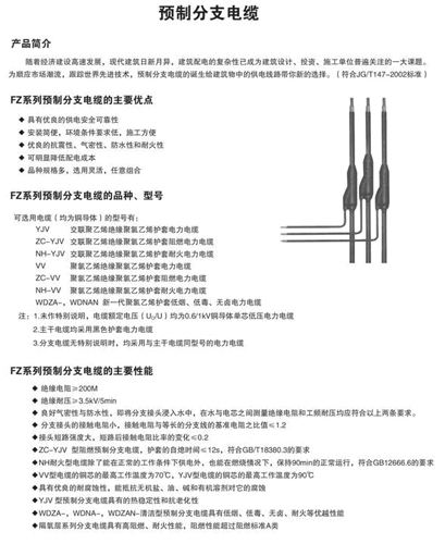 预制分支电缆简介图1